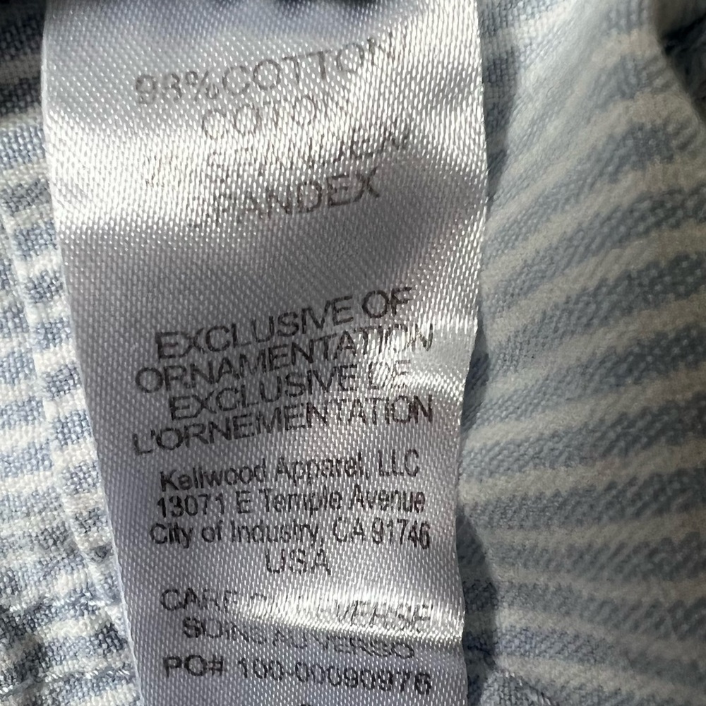 Wit & Wisdom Light Blue Stripped Distressed Ankle Skimmers Ab Solutions Pants - Picture 12 of 16